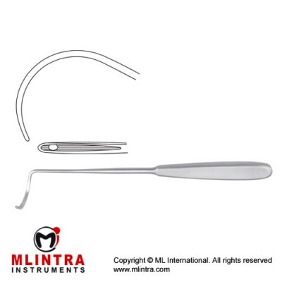Deschamps Ligature Needle Blunt for Right Hand Stainless Steel, 24 cm - 9 1/2"